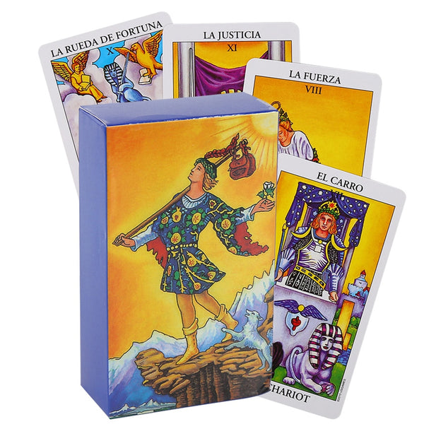 Tarot oracle card mysterious divination comics Tarot card female girl card game board game English playing cards with PDF guide ZopiStyle