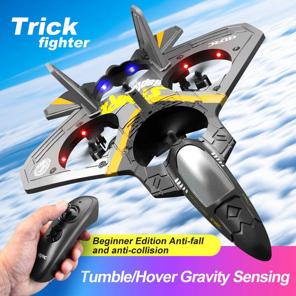 V17 RC Remote Control Airplane Drone 2.4G Gravity Sensing Remote Control Plane Glider Airplane EPP Foam Boy Toys Kids For Gift ZopiStyle