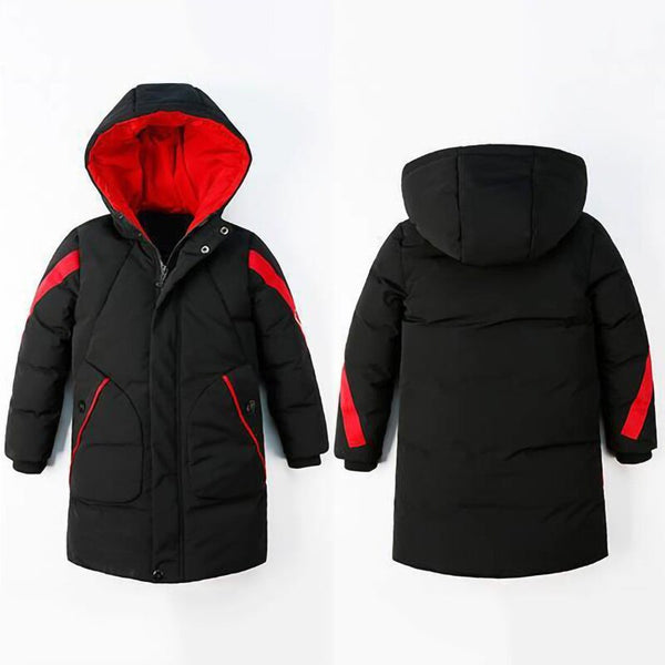 3-15 Years Jacket for Boy Mid-long Hooded Down Cotton Coat Boys Winter Warm Teens Children Outerwear Children&#39;s Jacket for Girls ZopiStyle