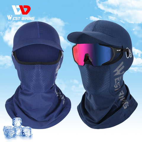 WEST BIKING Summer Cool Motorcycle Balaclava Bicycle Cycling Travel Caps Dustproof Face Cover Fishing Hiking Sun Protection Hat ZopiStyle