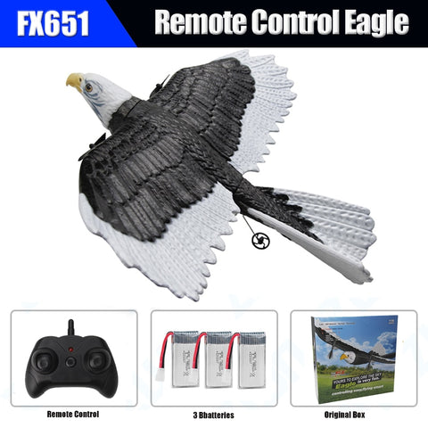 RC Foam Plane 405mm Simulation Wingspan Eagle Aircraft 2.4G Radio Control Remote Control Glider Airplane Toys for Children Boys ZopiStyle