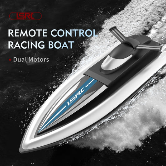 2.4G LSRC-B8 RC High Speed Racing Boat Waterproof Rechargeable Model Electric Radio Remote Control Speedboat Gifts Toys for boys ZopiStyle