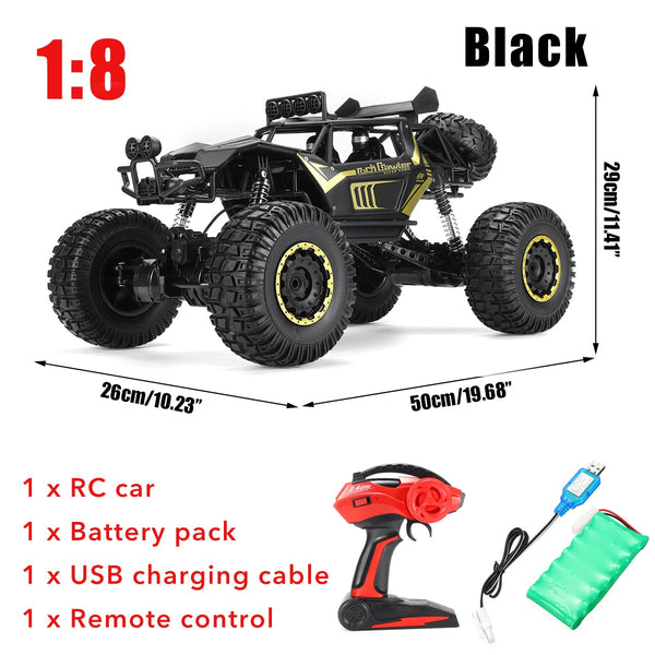 1:8 50cm RC Car 2.4G Radio Control 4WD Off-road Electric Vehicle Monster Buggy Remote Control Car Gift Toys For Children Boys ZopiStyle