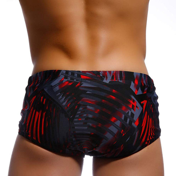 UXH Brand Mens Swimwear With Push-Up Multicolor Trunks Boxer Hi-Q Sexy Men Breathable Swim Suit Speed Matching Beach Shorts ZopiStyle