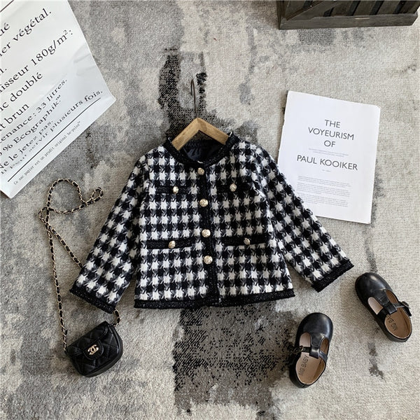 Autumn Girls Plaid Set 2022 Winter Children&#39;s Fashion Sweater Toddler Two Piece Sets Kids Long Sleeve Casual Wear Clothes ZopiStyle