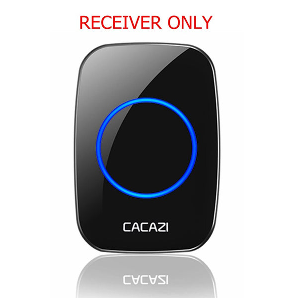 CACAZI Wireless Doorbell 60 Chimes 5 Volume Waterproof buttons 300M Remote Led light Home Smart doorbell US EU UK plug Receiver ZopiStyle
