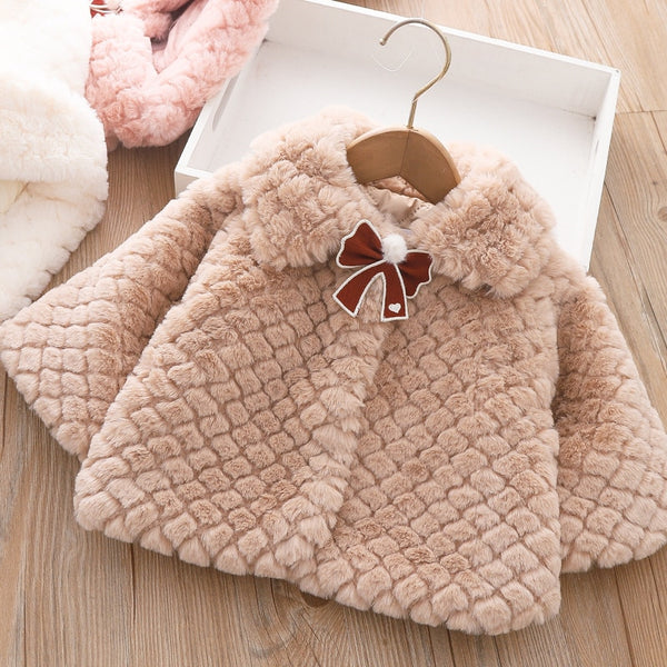 Winter Faux Fur Newborn Baby Girl Clothes Warm Children&#39;s Thicken Jacket For Baby Girls Coats For Kids Clothing 2022 Baby Coats ZopiStyle