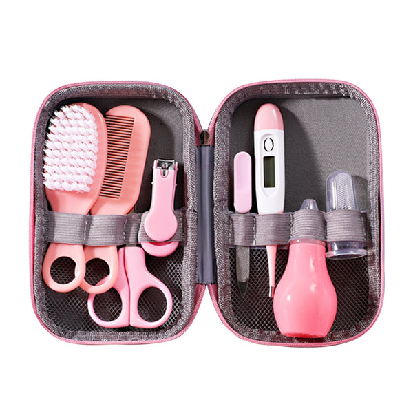 8pcs/set Baby Care Kit Baby Hygiene Kit Nail Scissors Clipper Portable Infant Child Healthcare Tools Sets for Toddler Gift ZopiStyle