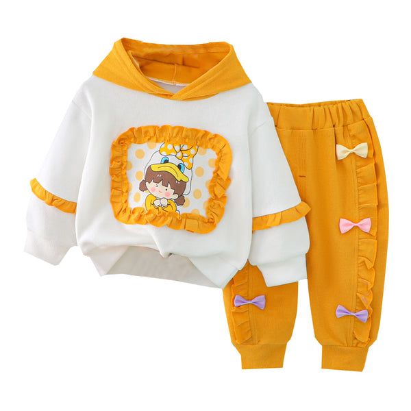 Clothes set for Baby Girls Romper Autumn  Cute Babi 1-5 Years Child Clothing  Children Kids Costum Sweater With Hooded ZopiStyle