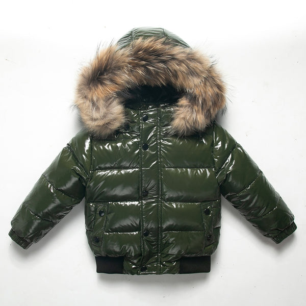 Black Winter Jacket Parka For Boys Winter Coat 90% Down Girls Jackets Children&#39;s Clothing Snow Wear Kids Outerwear Boy Clothes ZopiStyle
