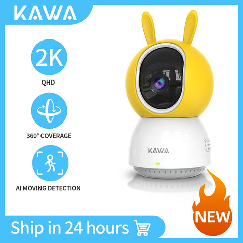 KAWA 2K IP Camera Wifi 360 Indoor Video Surveillance Cameras Security PTZ CCTV Smart Home Wireless Pet Baby Monitor Track Alexa ZopiStyle