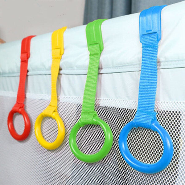 Babyfond 4pcs/lot  Ring for Playpen Baby Crib Hooks General Use Hooks Baby Toys  Bed Rings Hooks  Universal Ring Help Baby Stand ZopiStyle