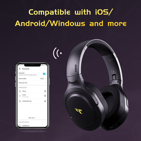 Wireless Gamer Headset Multifunctional Wireless Gaming Earphones with Microphone Bluetooth-compatible for PC Laptop ZopiStyle