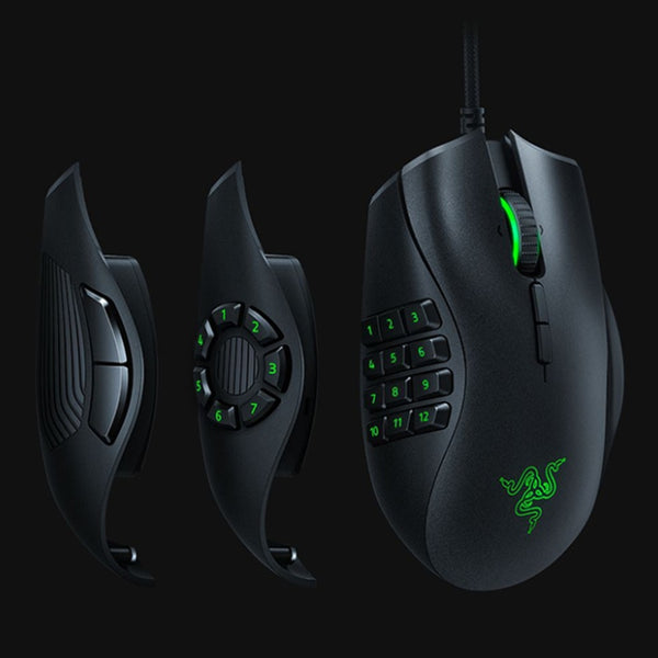Free shipping Games Mice Razer Naga Programmable Wired Trinity 16,000 DPI RGB Optical Gaming Mouse ZopiStyle
