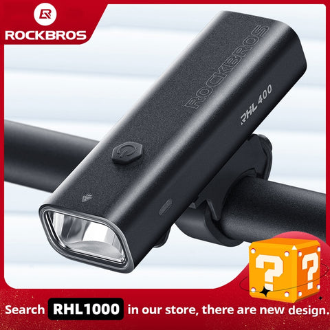 ROCKBROS Bike Light Rainproof Type-C Charging LED 2000mAh MTB Front Lamp Headlight Aluminum Ultralight Flashlight Bicycle Light ZopiStyle