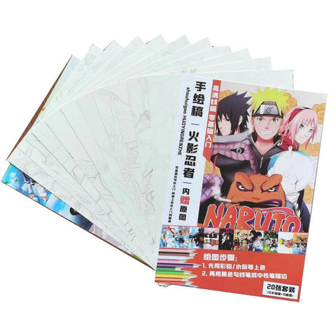 Anime Coloring Book For Children Adult Relieve Stress Kill Time Painting Drawing antistress Books gift ZopiStyle