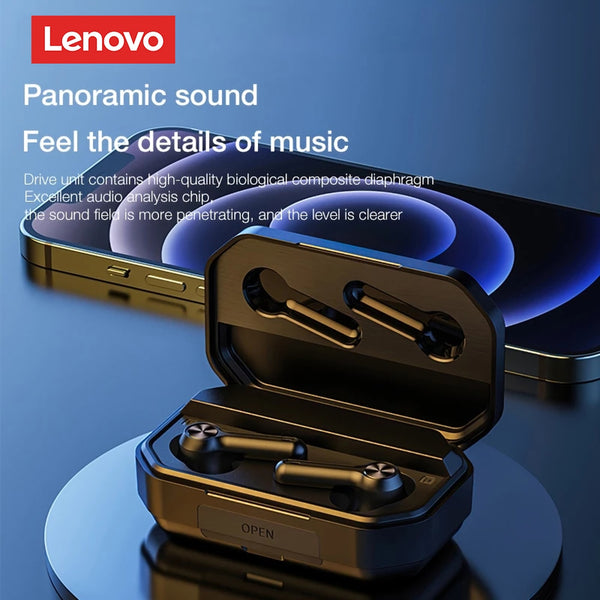 Lenovo LP3 Pro TWS Bluetooth 5.0 Headphone Wireless Earphone HIFI Music Headset with Display 1200mAh Large Capacity Battery ZopiStyle