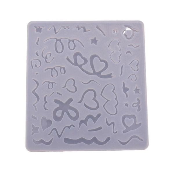 Silicone Shaker Filler Mold Tiny Mold Resin Filling Heart Resin Epoxy Casting Mold Filler Handmade Nail Art Decor Craf ZopiStyle