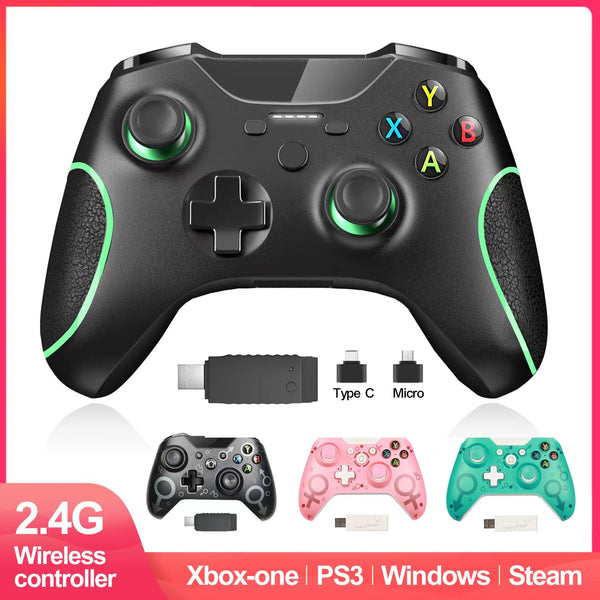 Xbox One Wireless Controller 2.4GHz For PC/PS3/Smart Phone Android/Steam Controller with Dual Vibration and Built-in 600mAh ZopiStyle