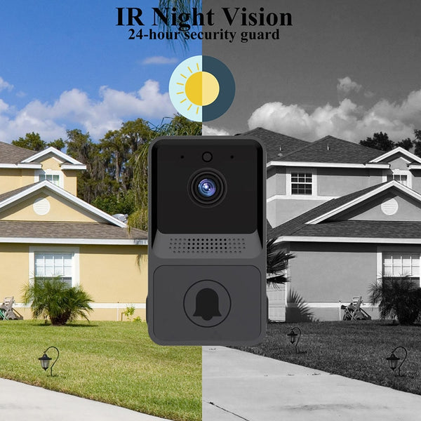 Wireless Doorbell WiFi Outdoor HD Camera Security Door Bell Night Vision Video Intercom Voice Change For Home Monitor Door Phone ZopiStyle