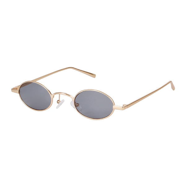 SORVINO Skinny Steampunk Oval Sunglasses 2020 Women Vintage Small Steam Punk Goggles Designer Gold Tiny Sun Glasses Shades SN229 ZopiStyle