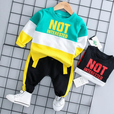LZH Children Clothing Baby Boys Sets 2022 New Winter Kids Boys Clothes Print Top+Pant Outfit Suit For Girls Clothes 1-2-3-4 Year ZopiStyle