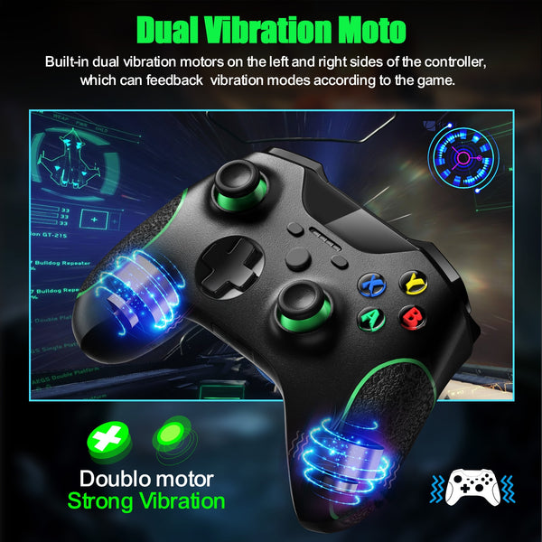 Xbox One Wireless Controller 2.4GHz For PC/PS3/Smart Phone Android/Steam Controller with Dual Vibration and Built-in 600mAh ZopiStyle