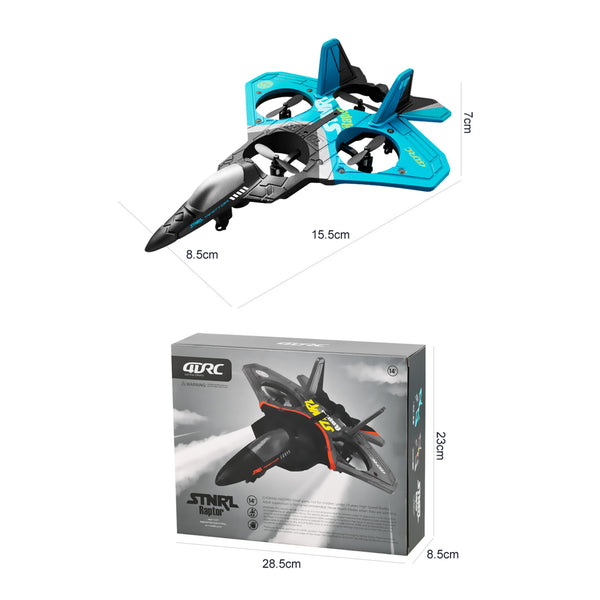 RC Remote Control Airplane 2.4G 6CH Remote Control V17 Fighter Hobby Plane Glider Airplane EPP Foam Toys RC drone Kids Gift ZopiStyle