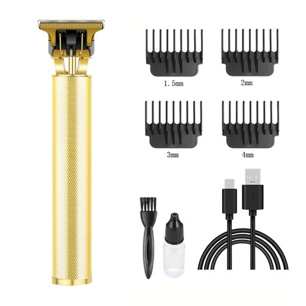 Hair Clipper Electric Clippers New Electric Men&#39;s Retro T9 Style Buddha Head Carving Oil Head Scissors 18650 Battery Trimmer ZopiStyle