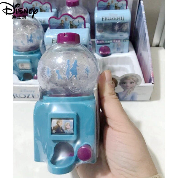 Disney Frozen Mini Vending Machine Girl Plays House Toy Frozen PVC Coin Slot Machine Candy Machine Children&#39;s birthday Gifts ZopiStyle