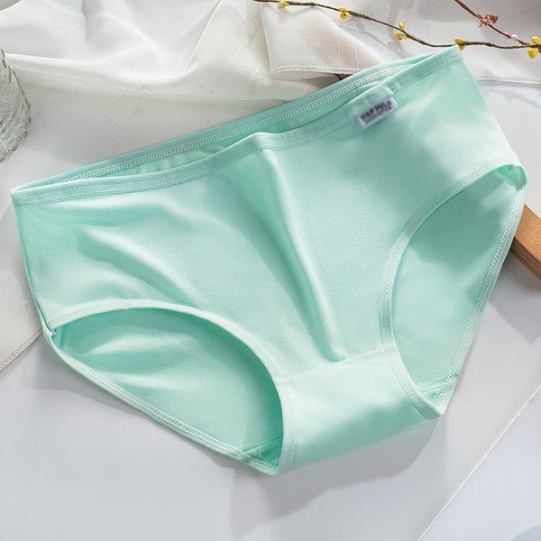 Plus Size Panties Women&#39;s Cotton Underwear Girls Briefs Solid Color Lingeries Shorts Comfortable Underpant For Woman 3XL/4XL ZopiStyle