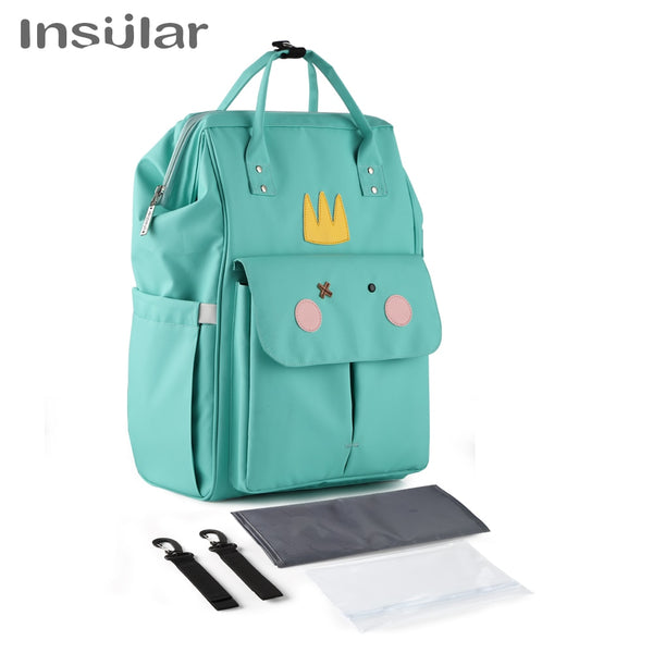 Insular Brand Nappy Backpack Bag Mummy Large Capacity Stroller Bag Mom Baby Multi-function Waterproof Outdoor Travel Diaper Bags ZopiStyle