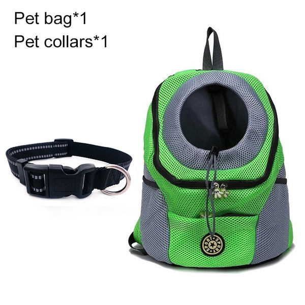 Pet Dog Carrier Bag Carrier For Dogs Backpack Out Double Shoulder Portable Travel Backpack Outdoor Dog Carrier Bag Travel Set ZopiStyle