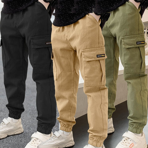 2022 New Spring Autumn Thick Boys Pants Casual Long Style Trousers For Kids 3- 10 Years Old Teenage Children Sport Outdoor Pants ZopiStyle