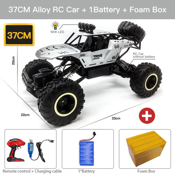 ZWN 1:12 / 1:16 4WD RC Car With Led Lights 2.4G Radio Remote Control Cars Buggy Off-Road Control Trucks Boys Toys for Children ZopiStyle