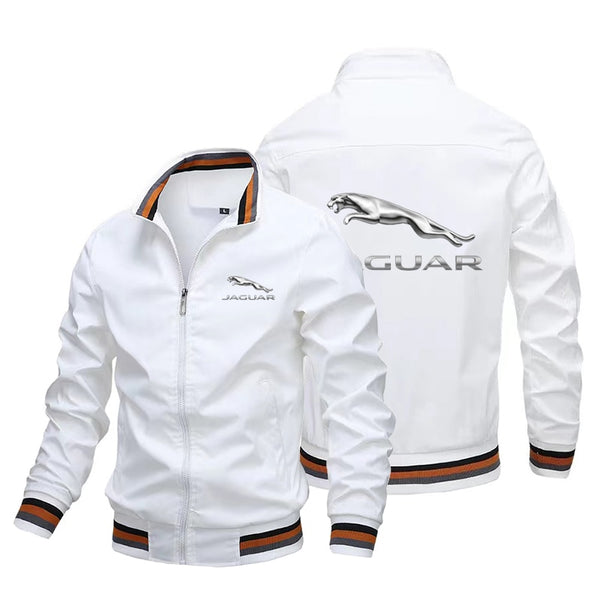 Jaguar Car Logo 2022 Summer New Men&#39;s Bomber Jacket Casual Fashion Outdoor Ultra-Thin Zipper Sports Sunscreen Clothing ZopiStyle