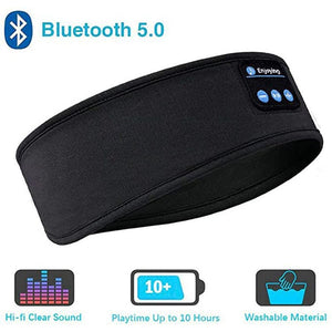 Wireless Bluetooth Headphones Sports Headband Thin Soft Elastic Comfortable Wireless Music Headset Sleep Mask For Eyes Sleeping ZopiStyle