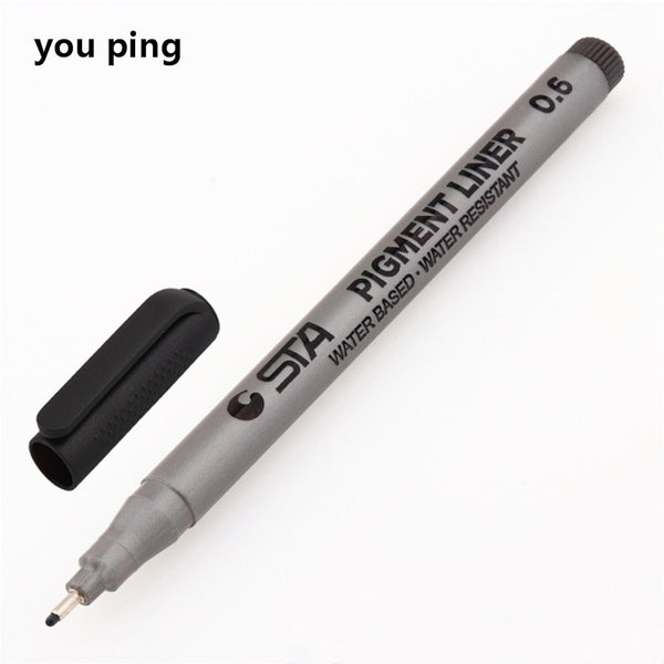 Waterproof Art Markers Brush Pen Sketch Drawing comics Pigment Line Pens  Office  School Stationery Supplies ZopiStyle