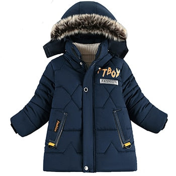 Autumn Winter Girls Jacket Keep Warm Hooded Fashion Windproof Outerwear Birthday Christmas Coat 4 5 6 7 8 Years Old Kids Clothes ZopiStyle