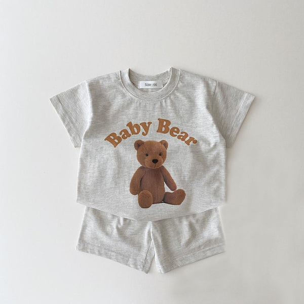 2pcs Baby Boys Girls Outfits Sets Summer Fashion Short Sleeve Kids T-shirts + Shorts Stitching Color Clothing ZopiStyle