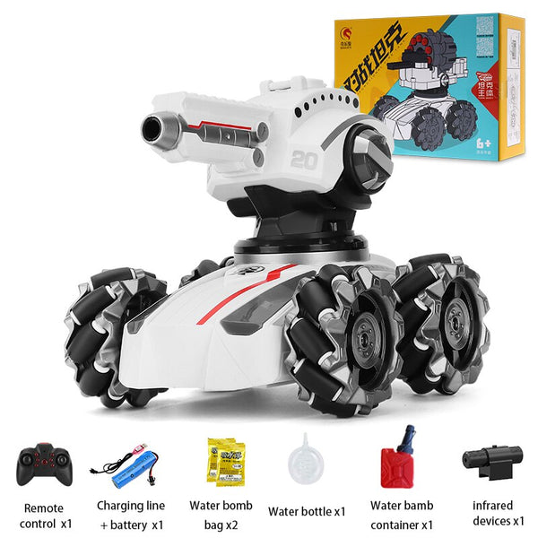 All Terrain Rc Tank Spray Fog That Shoots 4WD Off-Road Kids Model Remote Control Car Toys With LED Lights/Sounds Children&#39;s Gift ZopiStyle