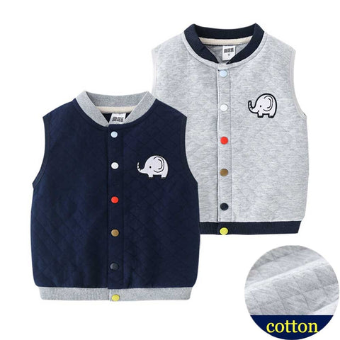 Children&#39;s Vest Kids Thicken Waistcoat Baby Boys Cartoon Outerwear 2022 Fall Winter Girls Cotton Sleeveless Jackets Korean Style ZopiStyle