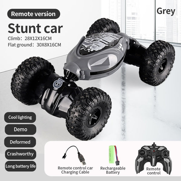 4WD 1:12 Stunt RC Car With LED Light Gesture Induction Deformation Twist Climbing Radio Controlled Car Electronic Toys for Kids ZopiStyle