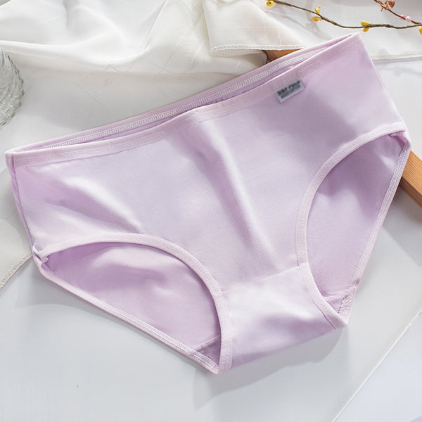 Plus Size Panties Women&#39;s Cotton Underwear Girls Briefs Solid Color Lingeries Shorts Comfortable Underpant For Woman 3XL/4XL ZopiStyle
