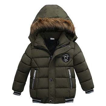 Autumn Winter Girls Jackets Keep Warm Thickening Comfortable Kids Jacket Solid Hooded Casual Girls Coat 4-6 Years Kids Clothes ZopiStyle