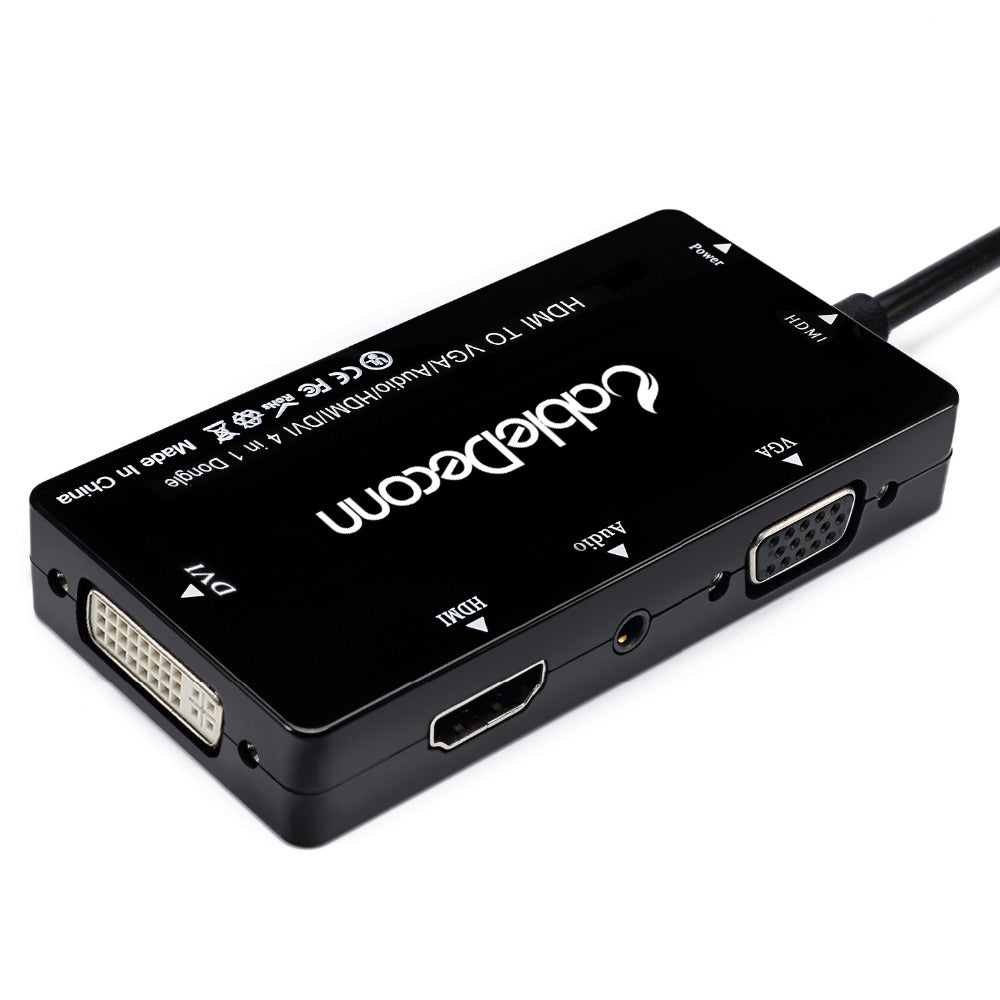 HDMI to VGA DVI Audio Multiport Adapter ZopiStyle