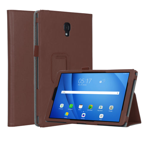 For Samsung tab A2 T590/T595 10.5 inch PU Leather Protective Case with Hand Support Card Slot Sleep Function brown_Samsung tab A2 T590/T595 10.5 inch ZopiStyle