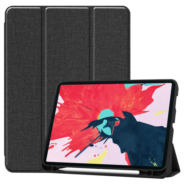 11 inch Foldable TPU Protective Shell Tablet Cover Case Shatter-resistant with Pen Slot for iPadPro Silver gray ZopiStyle