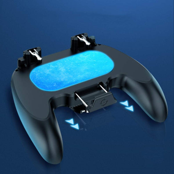 H12 Mobile Gamepad ABS+Zinc Alloy with Semiconductor Cooling Shooting Game Artifact for Phones Built-in battery version ZopiStyle
