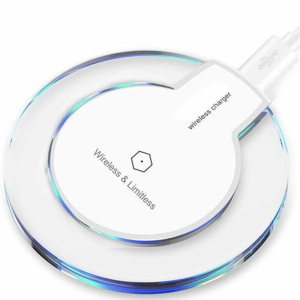 Qi Wireless  Charger Charging Pad For Iphone 11 Xs Max Xr 8 Samsung S9 S8 S10+ White ZopiStyle